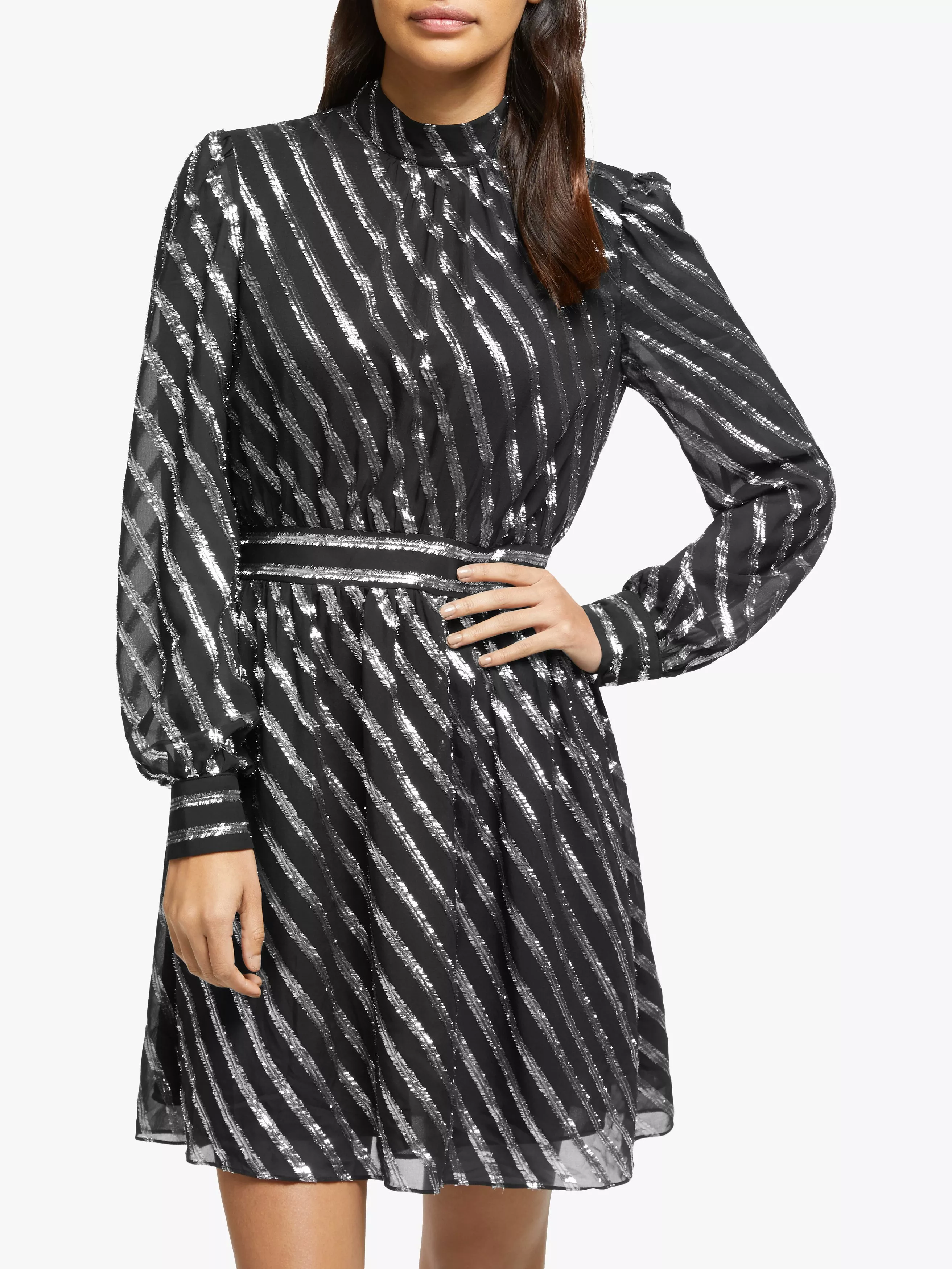 Michael kors black dress with silver studs online