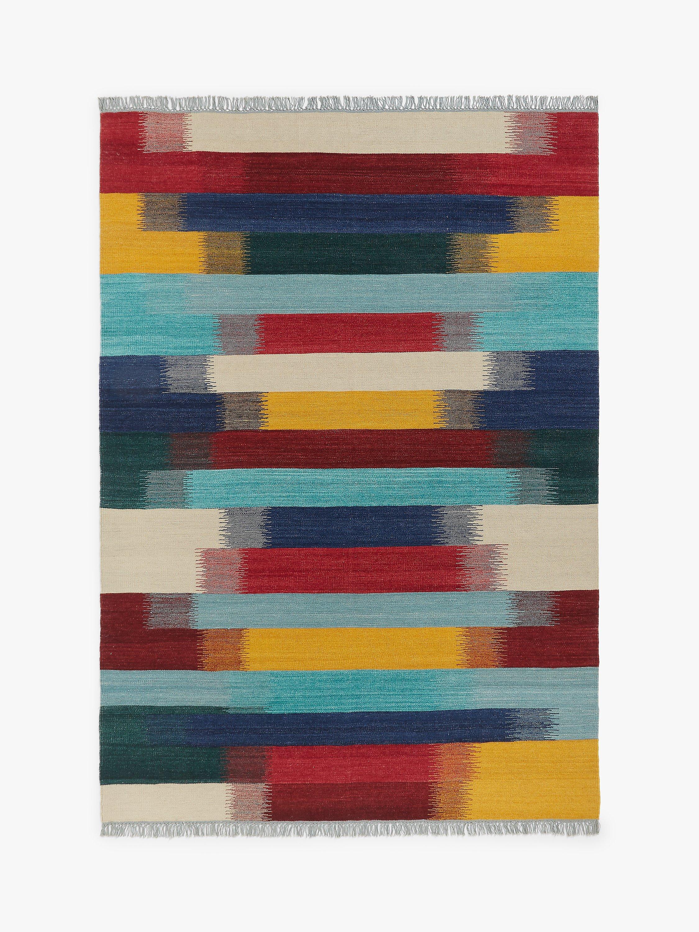 John Lewis Kerela Stripe Rug, Multi