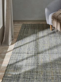 John Lewis Semi Plain Loop Rug - view 2, Grey