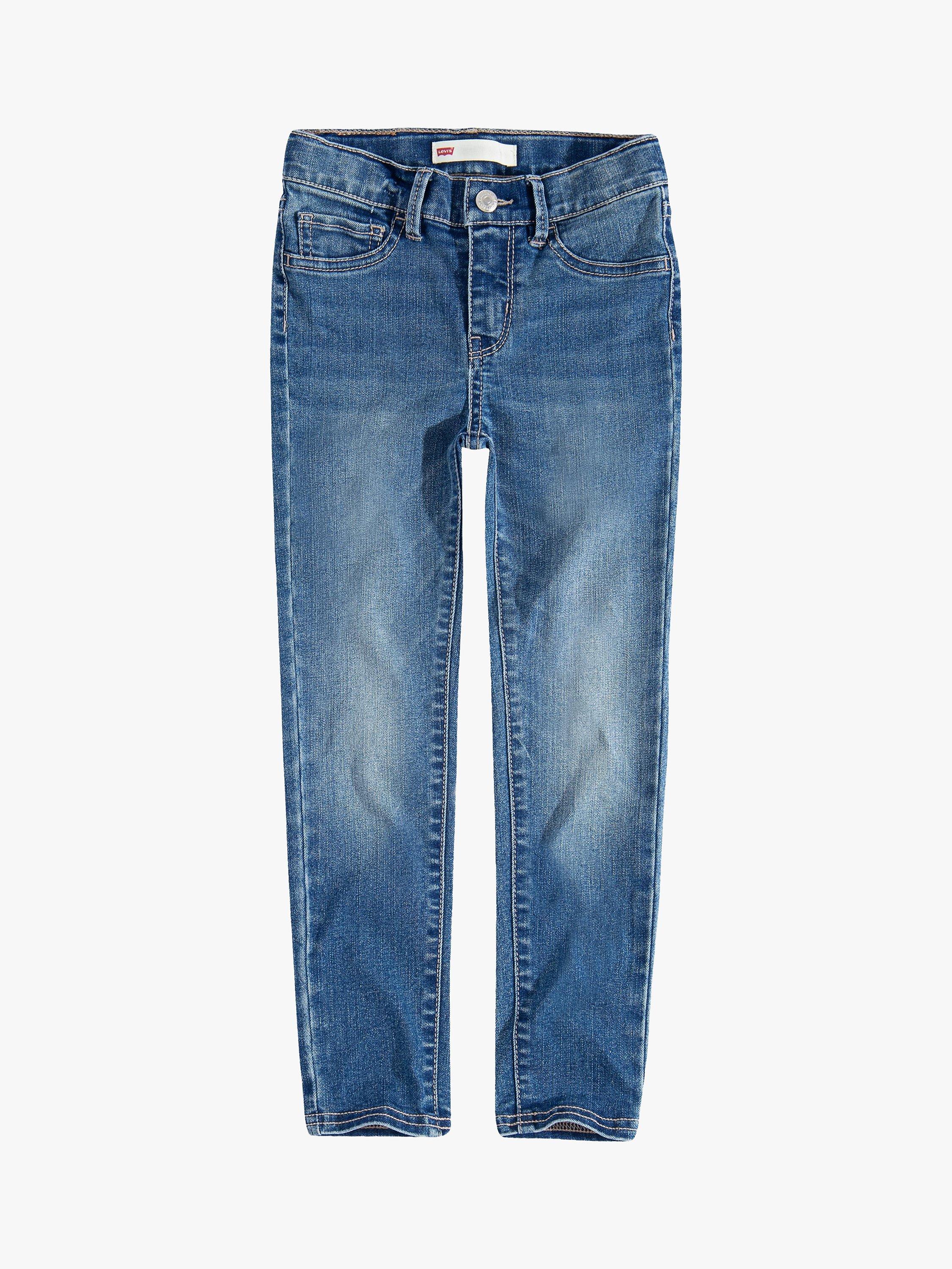 Product image 1 of 3, which shows Levi's Girls' 710 Super Skinny Jeans, Lt Blue, 8 years
