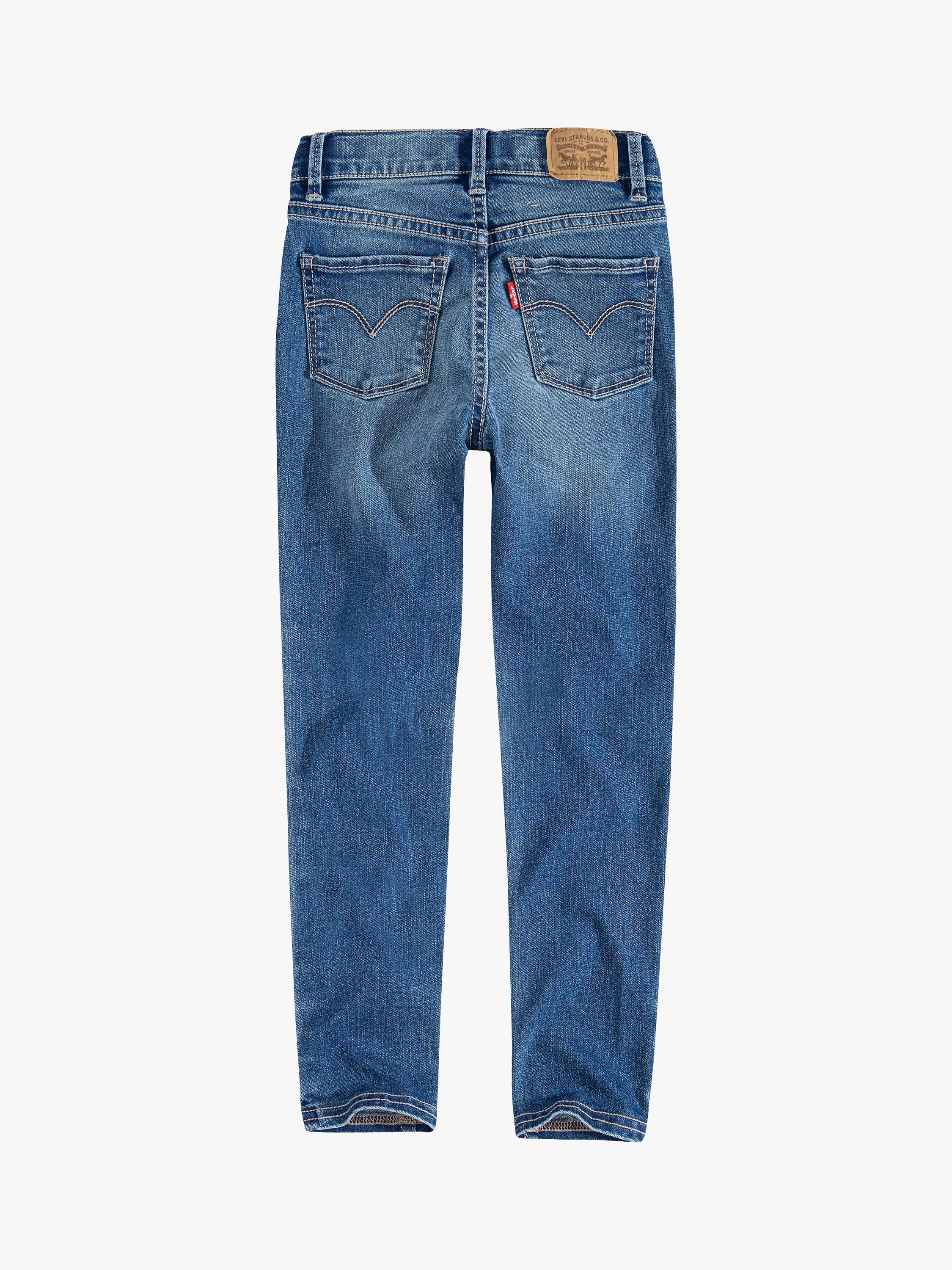 Product image 2 of 3, which shows Levi's Girls' 710 Super Skinny Jeans, Lt Blue, 8 years
