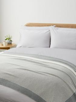 John Lewis Honeycomb Throw - view 2, Smoke