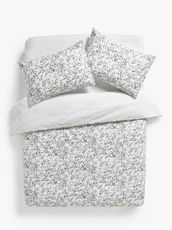 John Lewis Langley Duvet Cover Set, Green