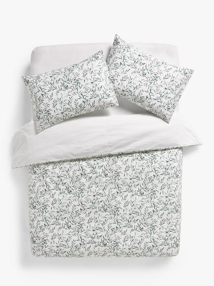 John Lewis Langley Duvet Cover Set, Green