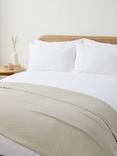 John Lewis Washed Cotton Bedspread, Natural