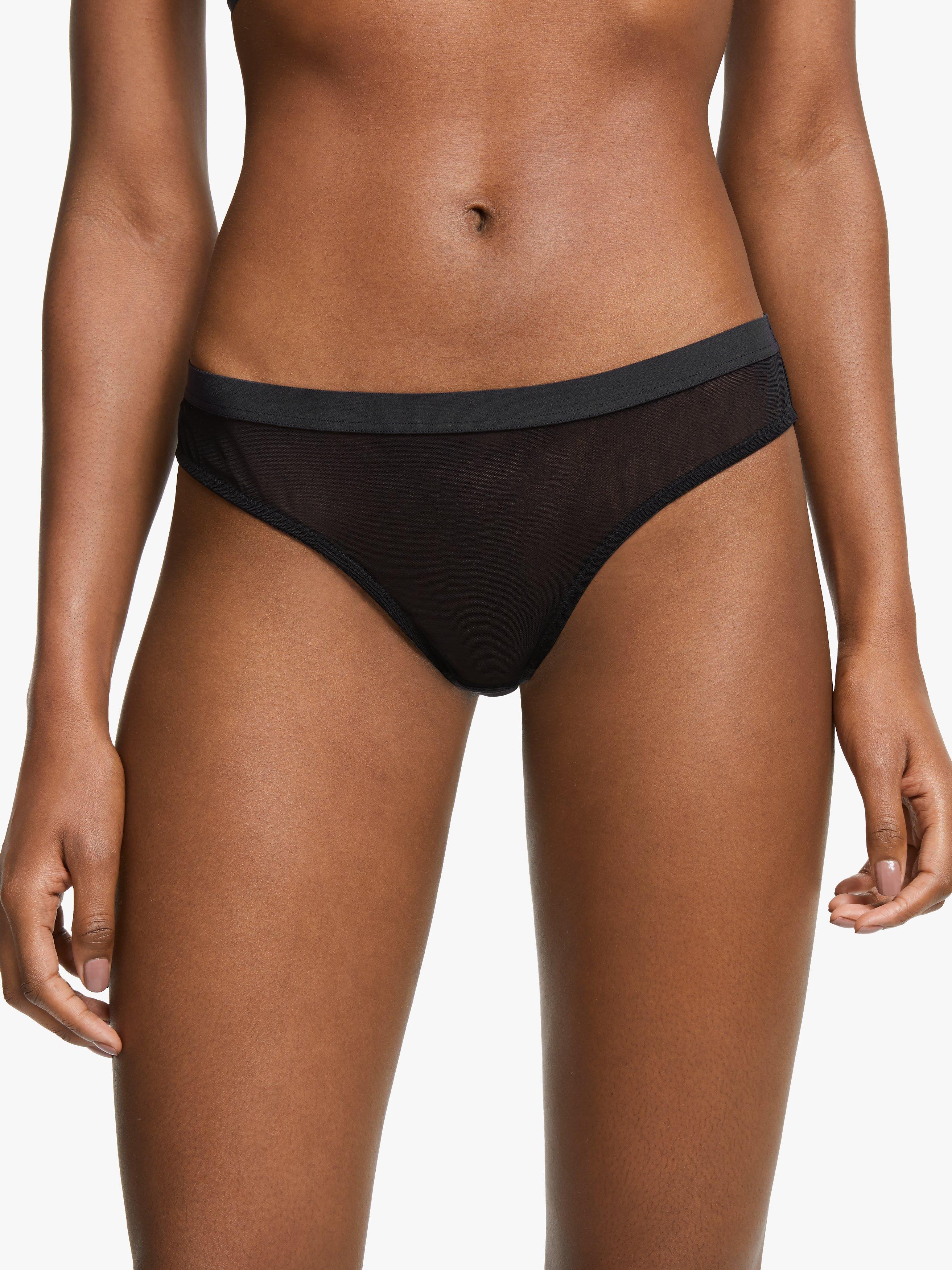 John Lewis Gemma Bikini Knickers, Black, 16