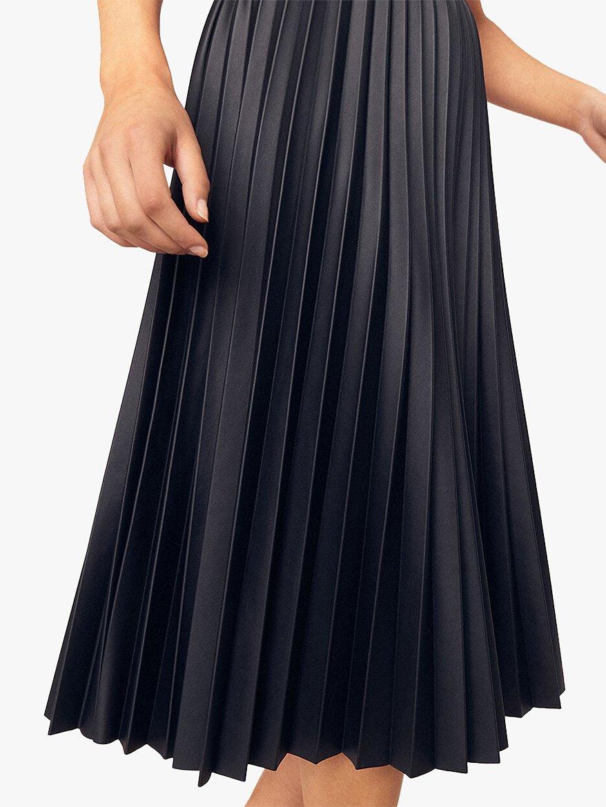 Oasis gold pleated skirt best sale