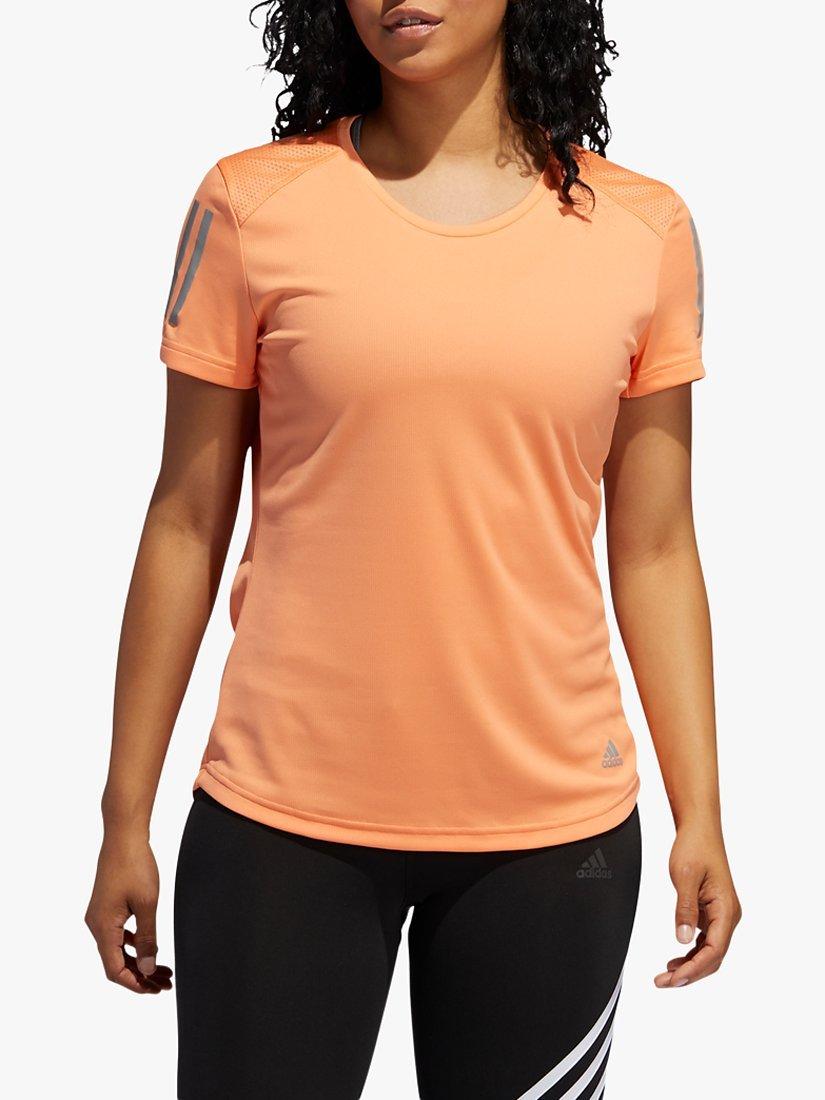 adidas Own The Run Short Sleeve Running Top, Amber Tint