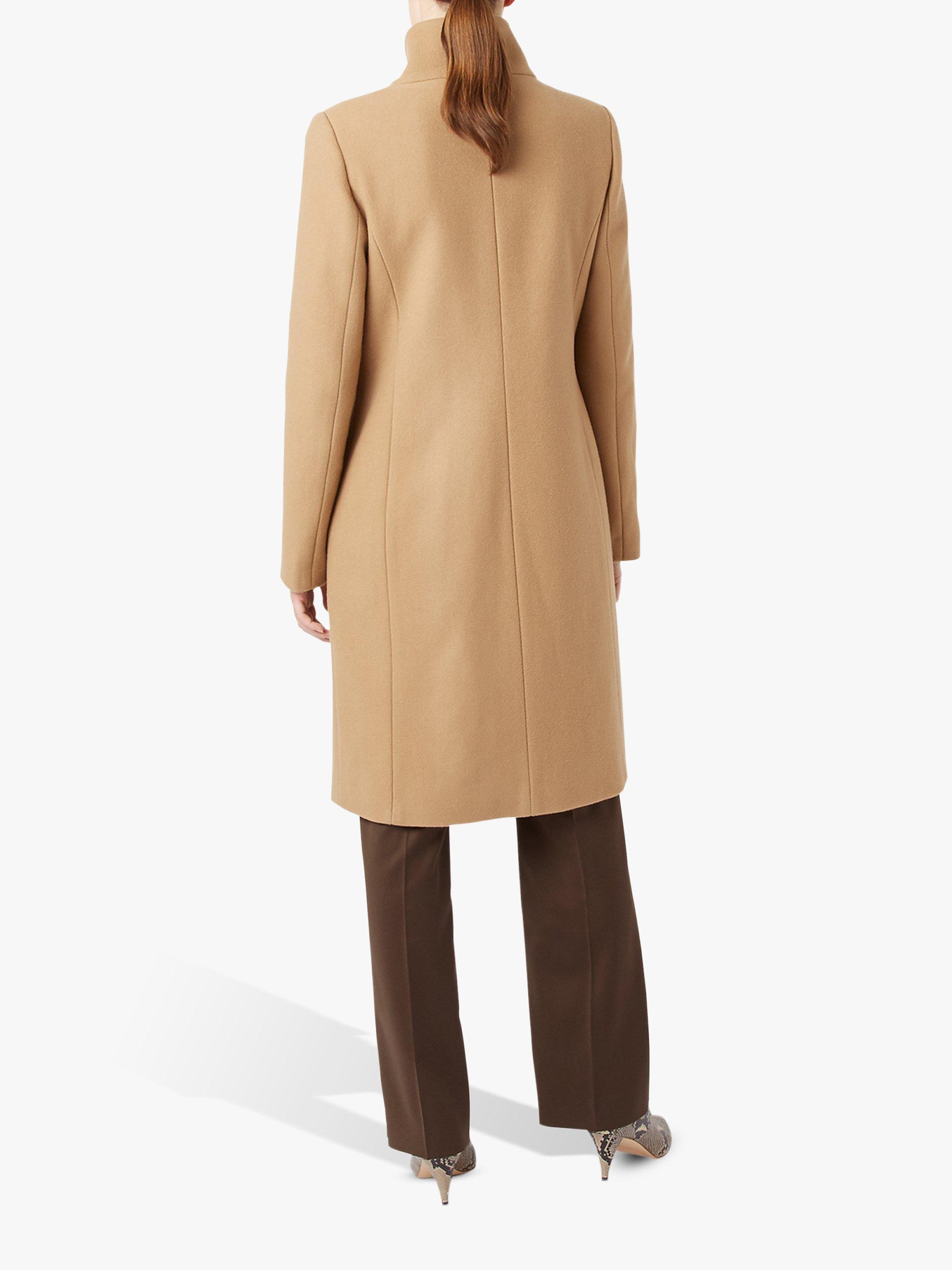 Hobbs Petite Romy Wool Rich Coat Camel