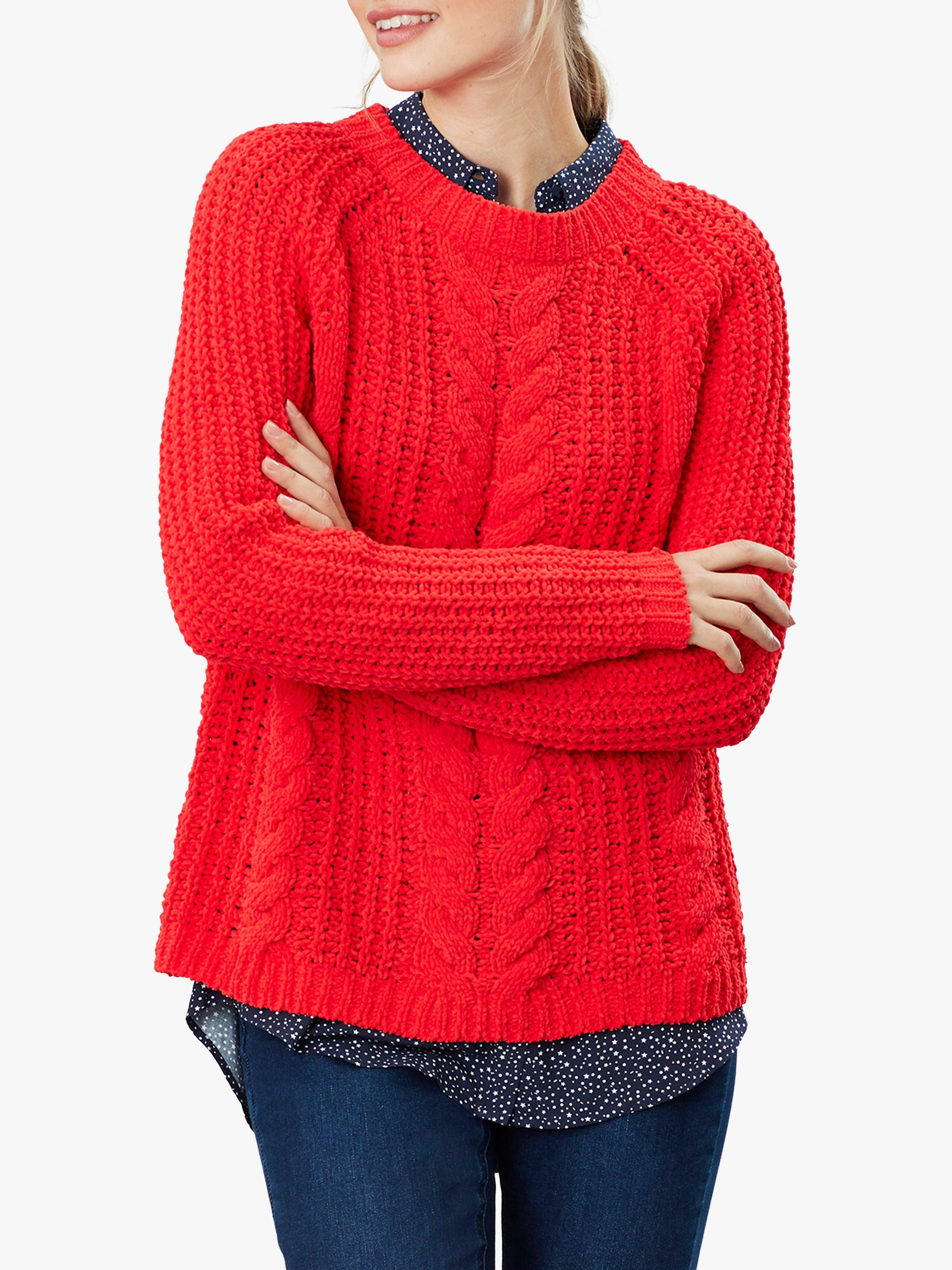 Joules Seaford Chenille Chunky Cable Knit Jumper