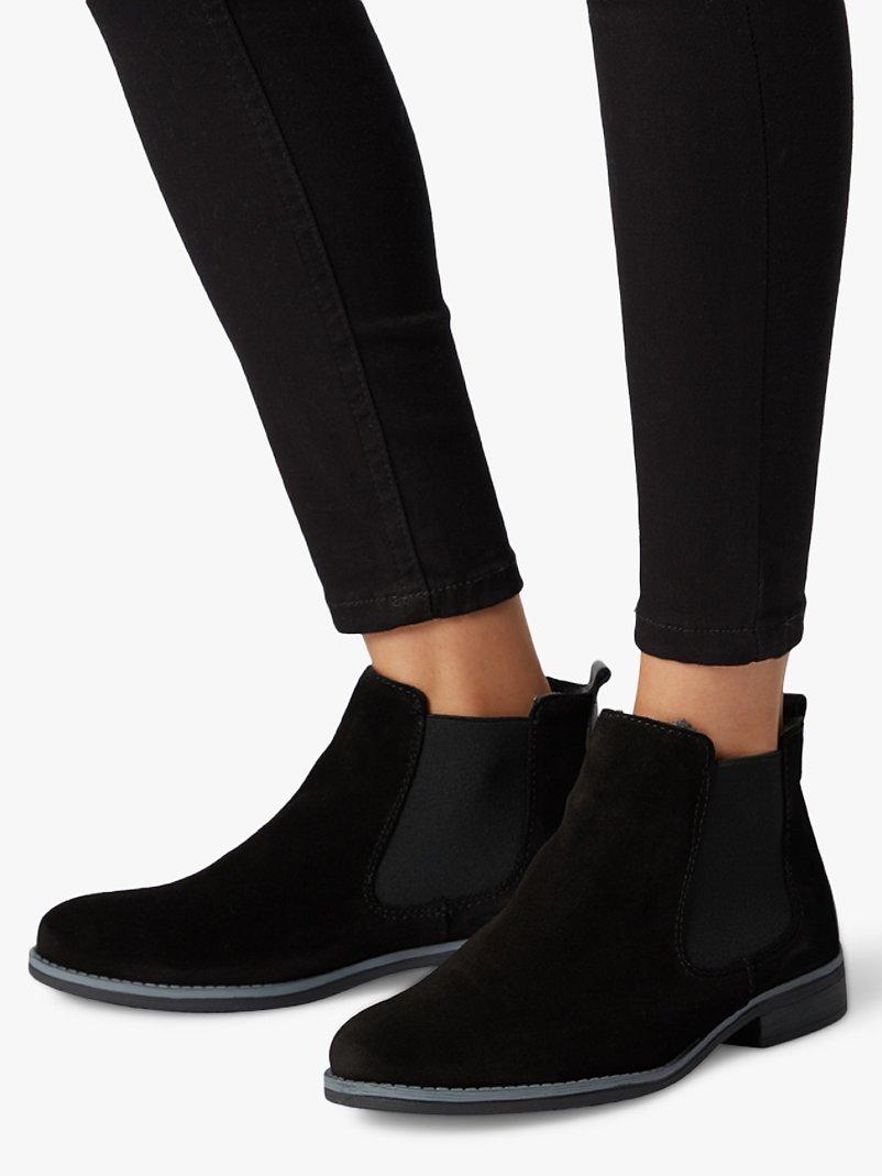 Dune Prompted 2 Suede Ankle Boots Black