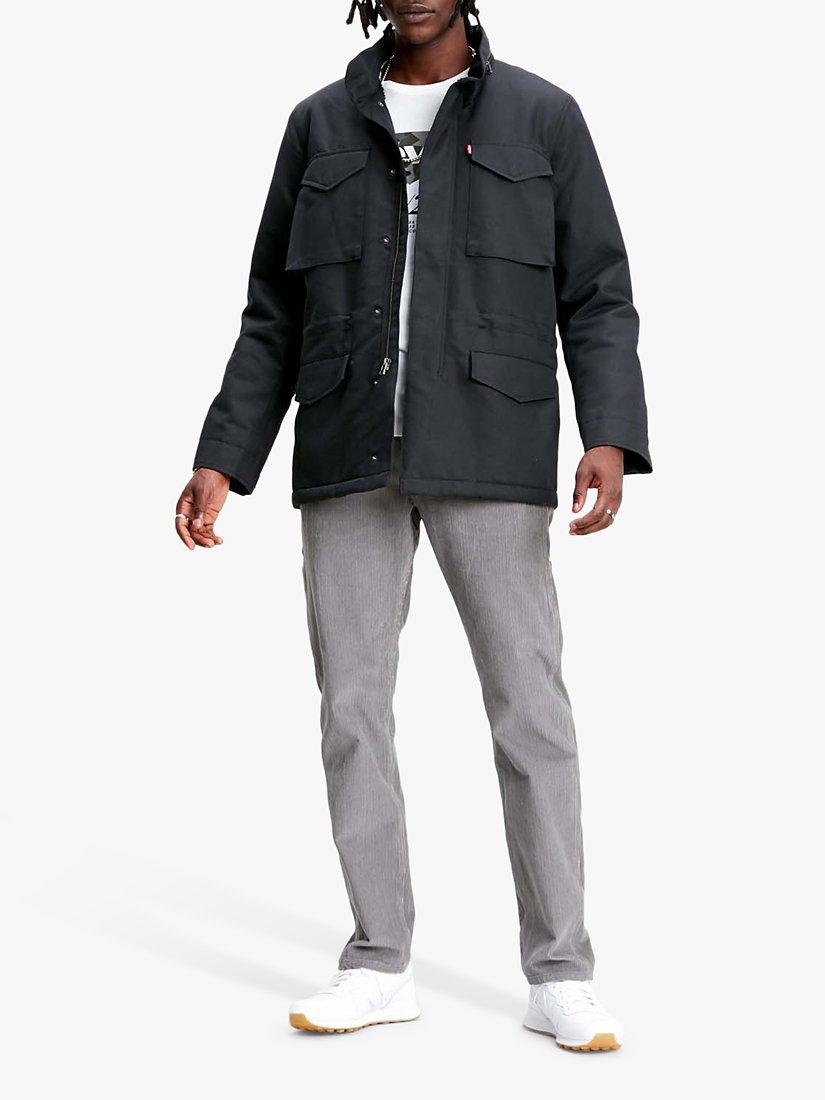 Levi's sherpa field coat black sale