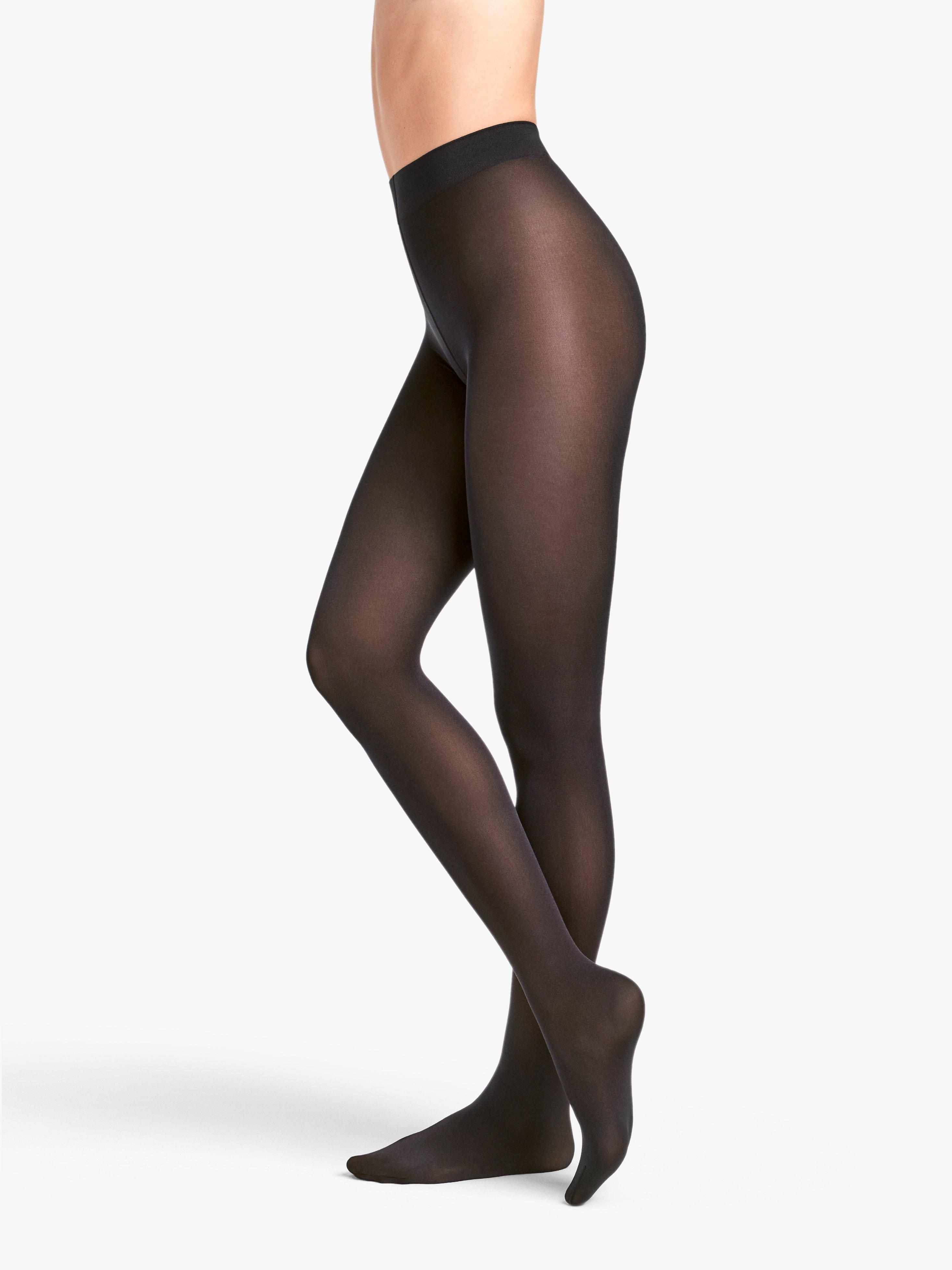 Wolford Velvet de Luxe 66 Opaque Tights, Black, S