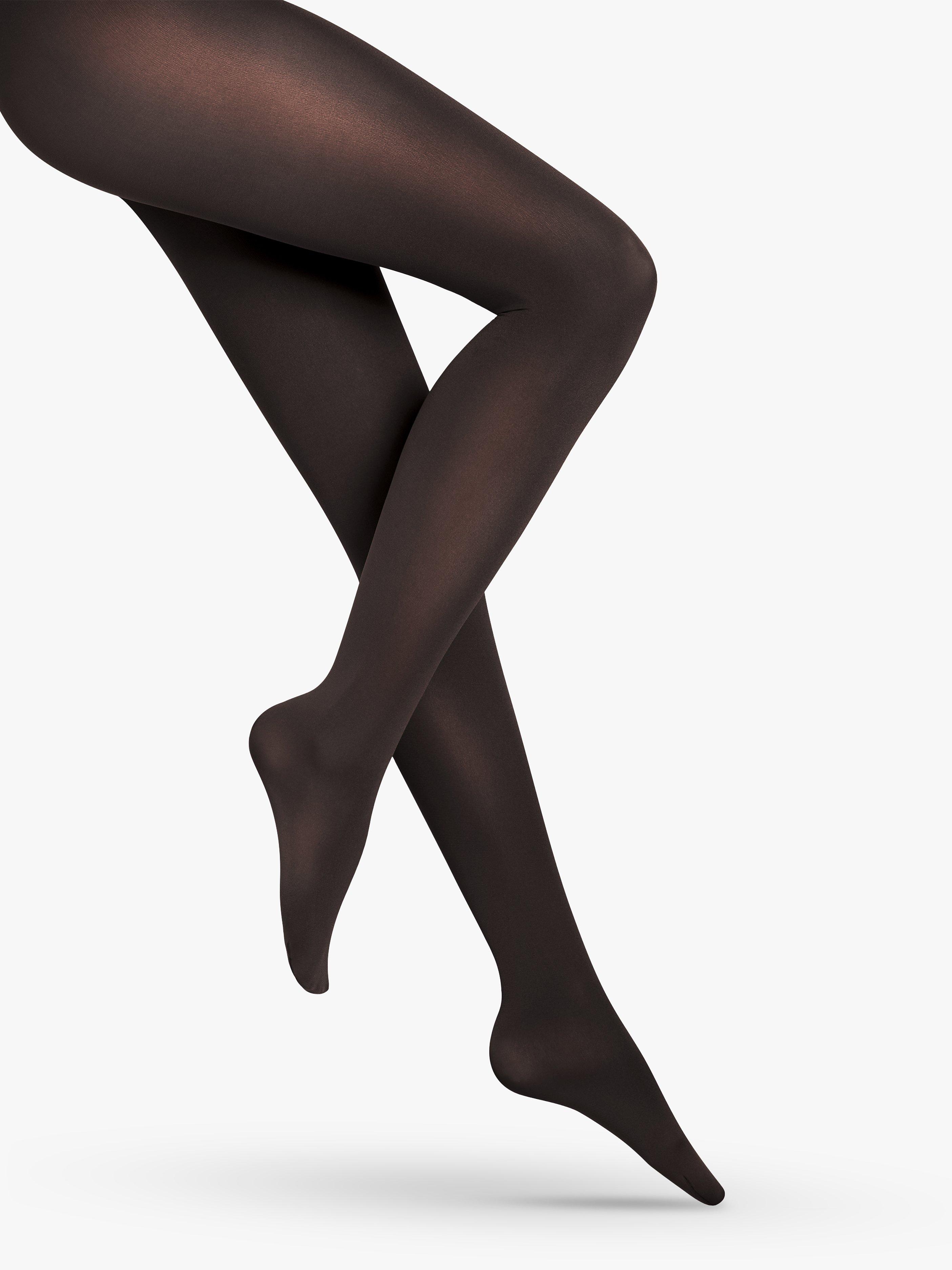 Wolford Velvet de Luxe 66 Opaque Tights, Black, S