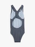 Speedo Kids' Medalist Stripe Swimsuit, Navy