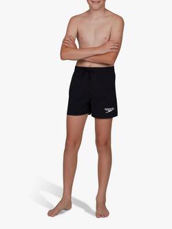 Speedo Kids' Essentials 13" Swim Shorts, Black