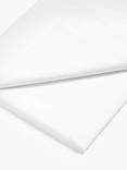 John Lewis Easy Care Organic Cotton 200 Thread Count Flat Sheets, White