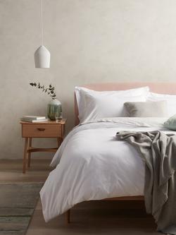 John Lewis Easy Care Organic Cotton 200 Thread Count Bedding - view 2, White