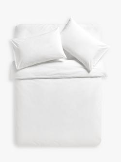 John Lewis Easy Care Organic Cotton 200 Thread Count Bedding, White