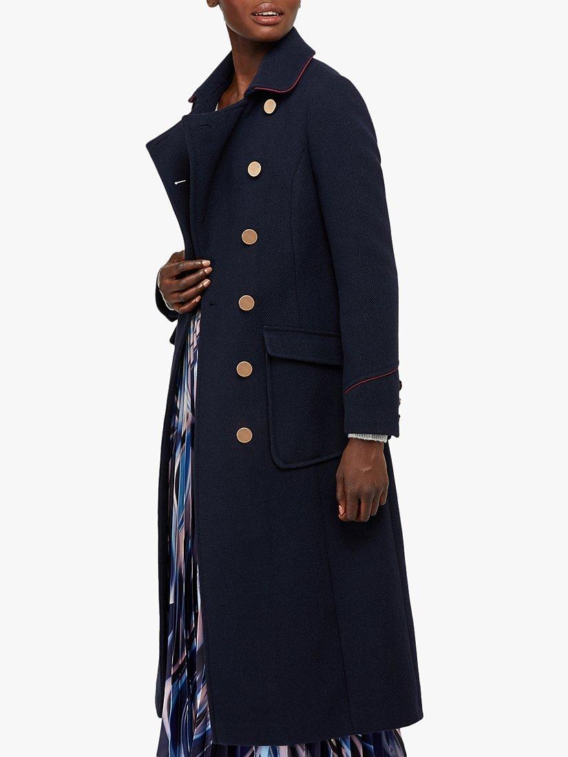 Monsoon Anna Military Coat, Navy
