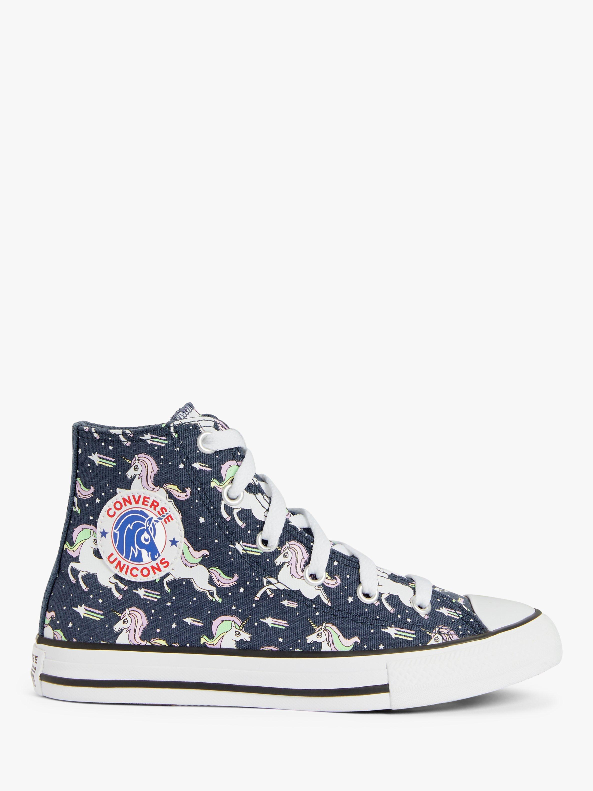 Converse Children s Chuck Taylor All Star High Top Unicorn Trainers Navy