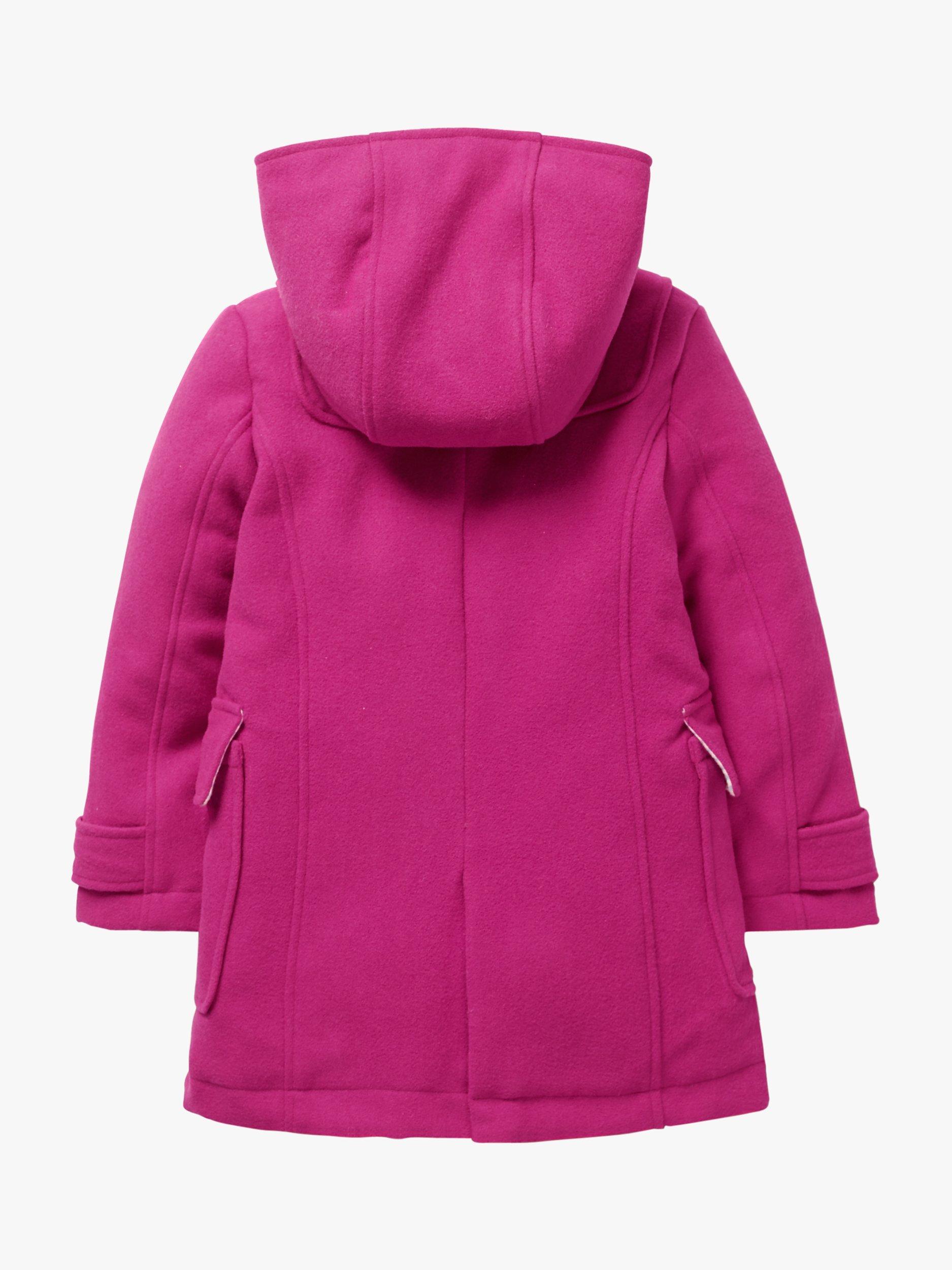 Mini Boden Kids Duffle Coat Fuchsia