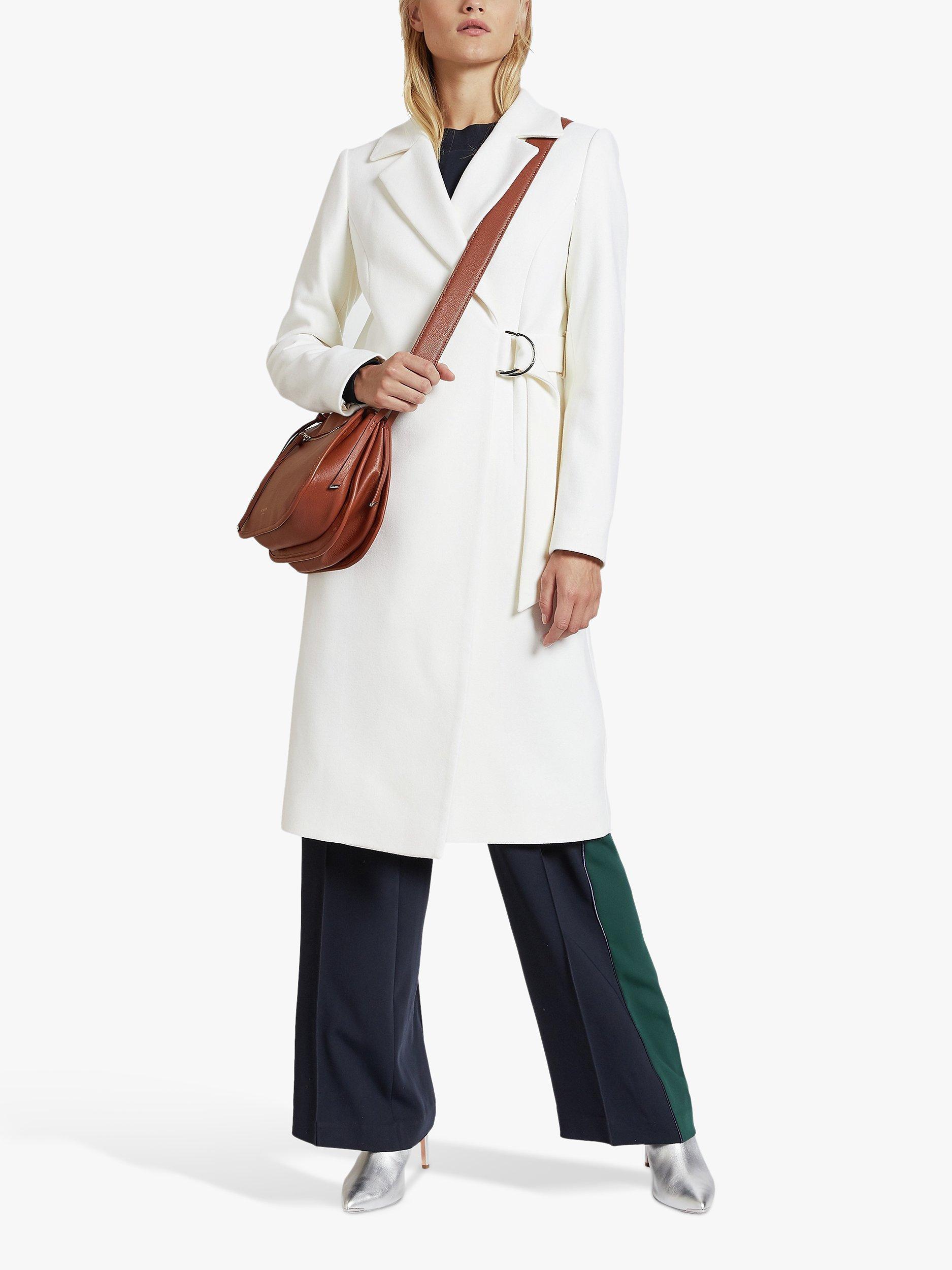 Dezpina long belted wrap overcoat on sale