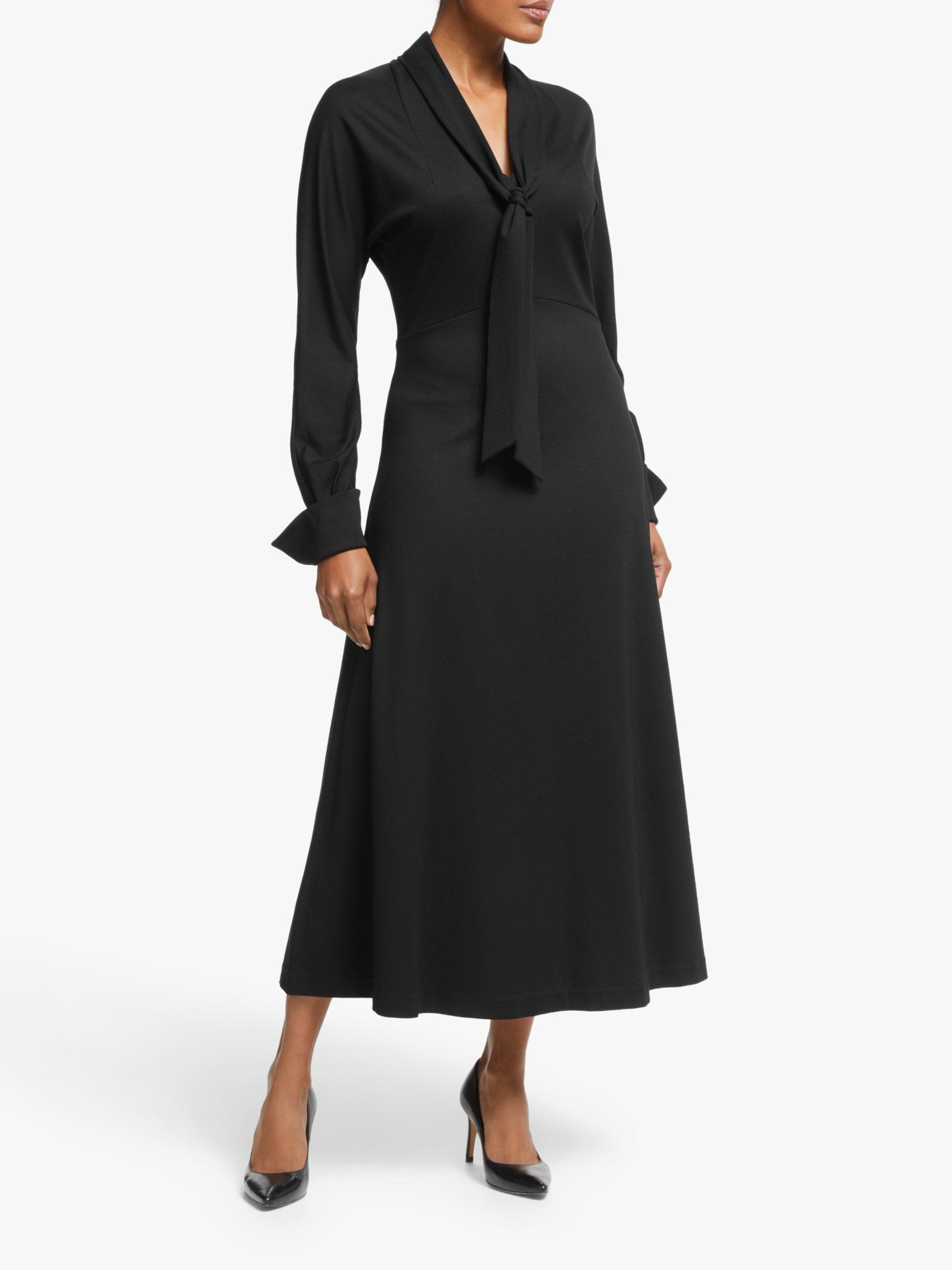 Winser London Flared Bow Detail Midi Dress