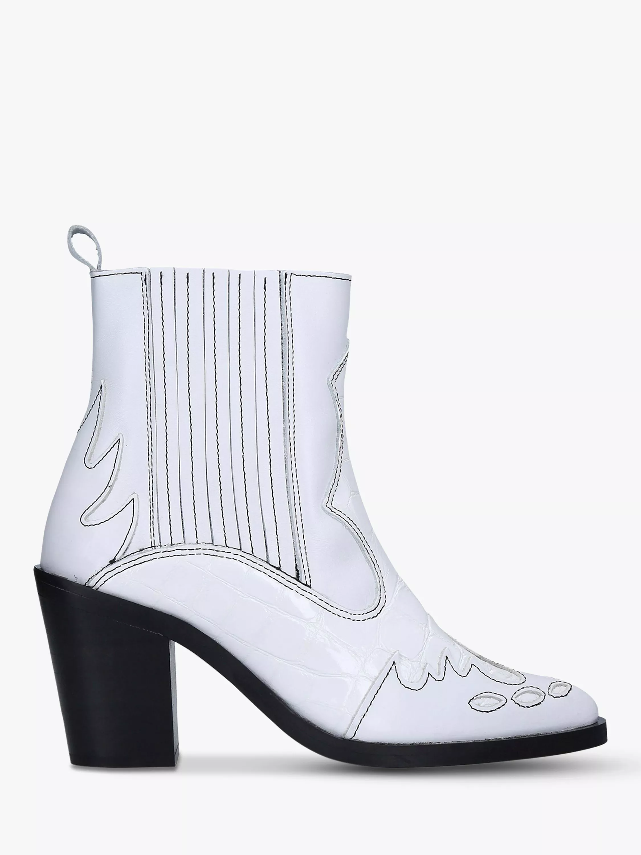 White ankle boots kurt geiger hotsell