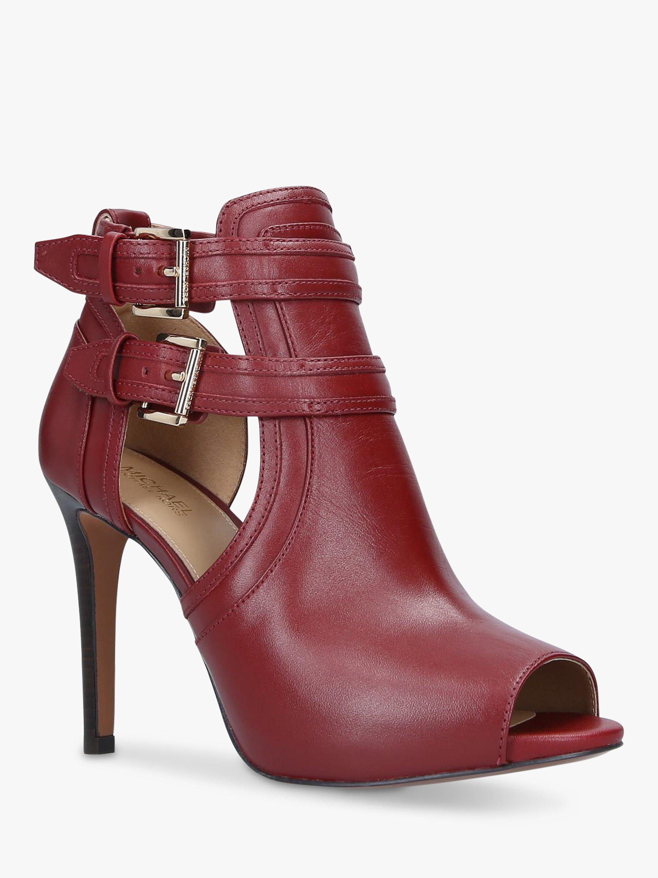 Michael kors boots womens red on sale