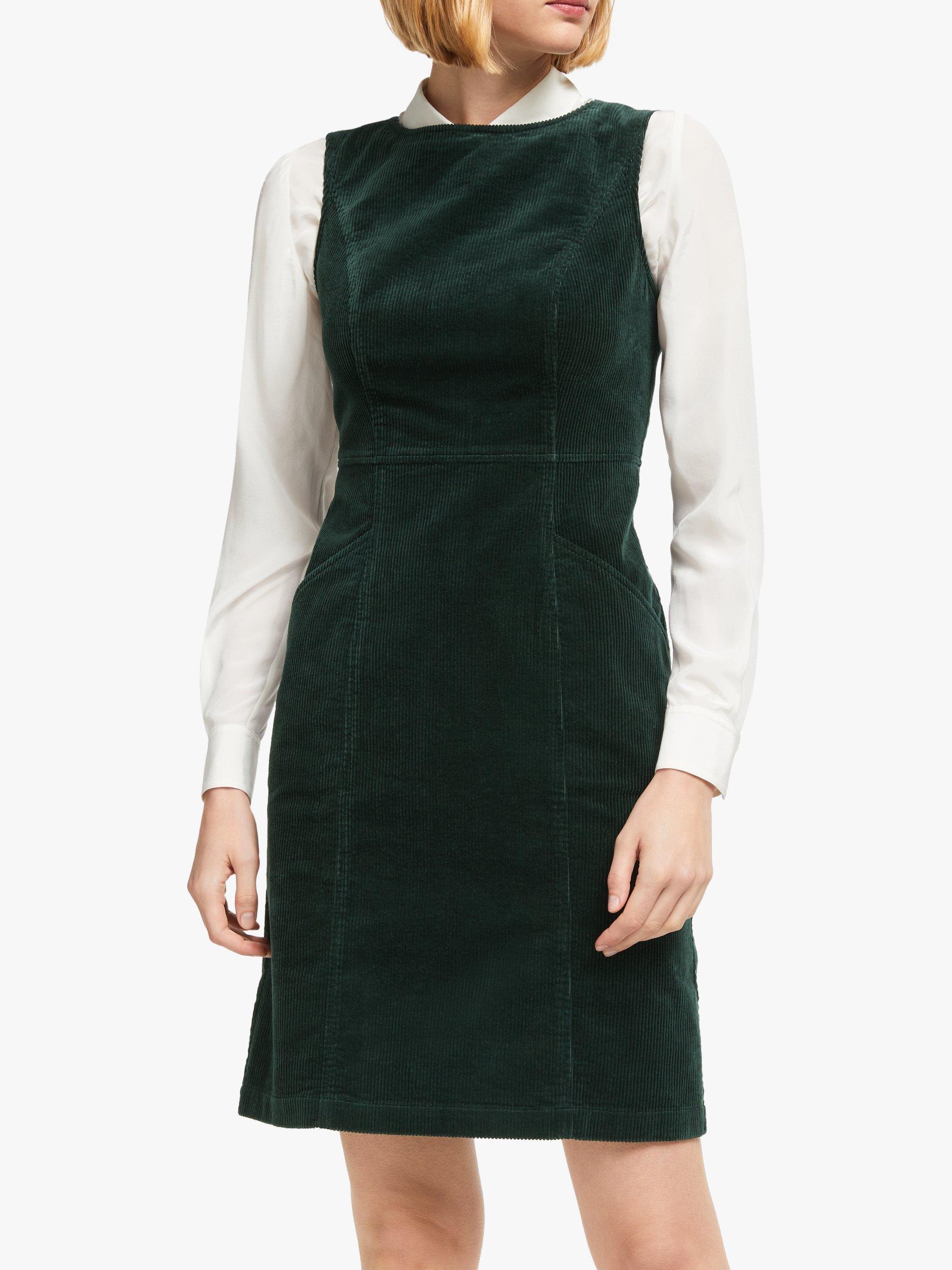 boden green cord dress Boden Cecily Belted Long Sleeve Cotton Corduroy Midi Dress in Woodland Green at Nordstrom, Size 2 main image 0