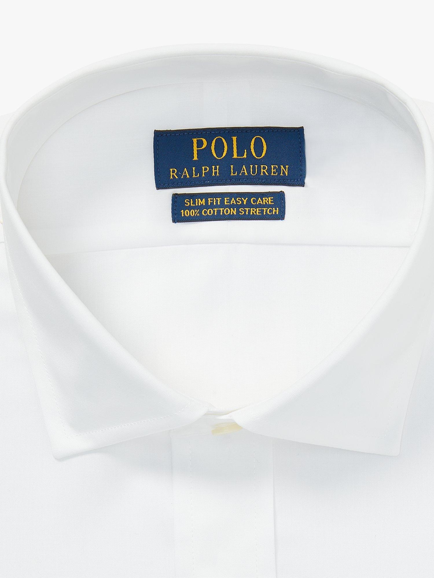 Polo Ralph Lauren Slim Fit Easy Care Cotton Dress Shirt White