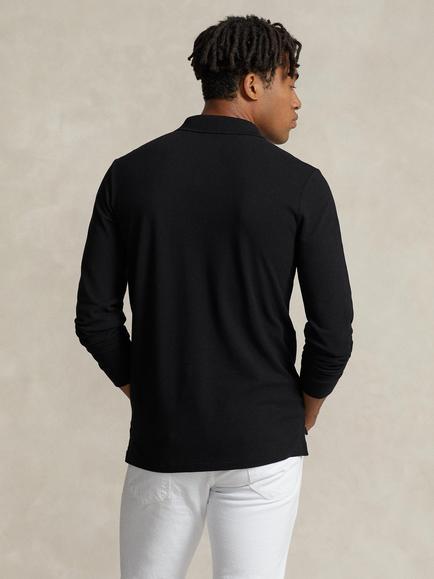 Polo Ralph Lauren Custom Slim Fit Long Sleeve Polo Shirt - view 2, Polo Black