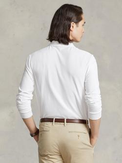 Polo Ralph Lauren Custom Slim Fit Long Sleeve Polo Shirt - view 2, White