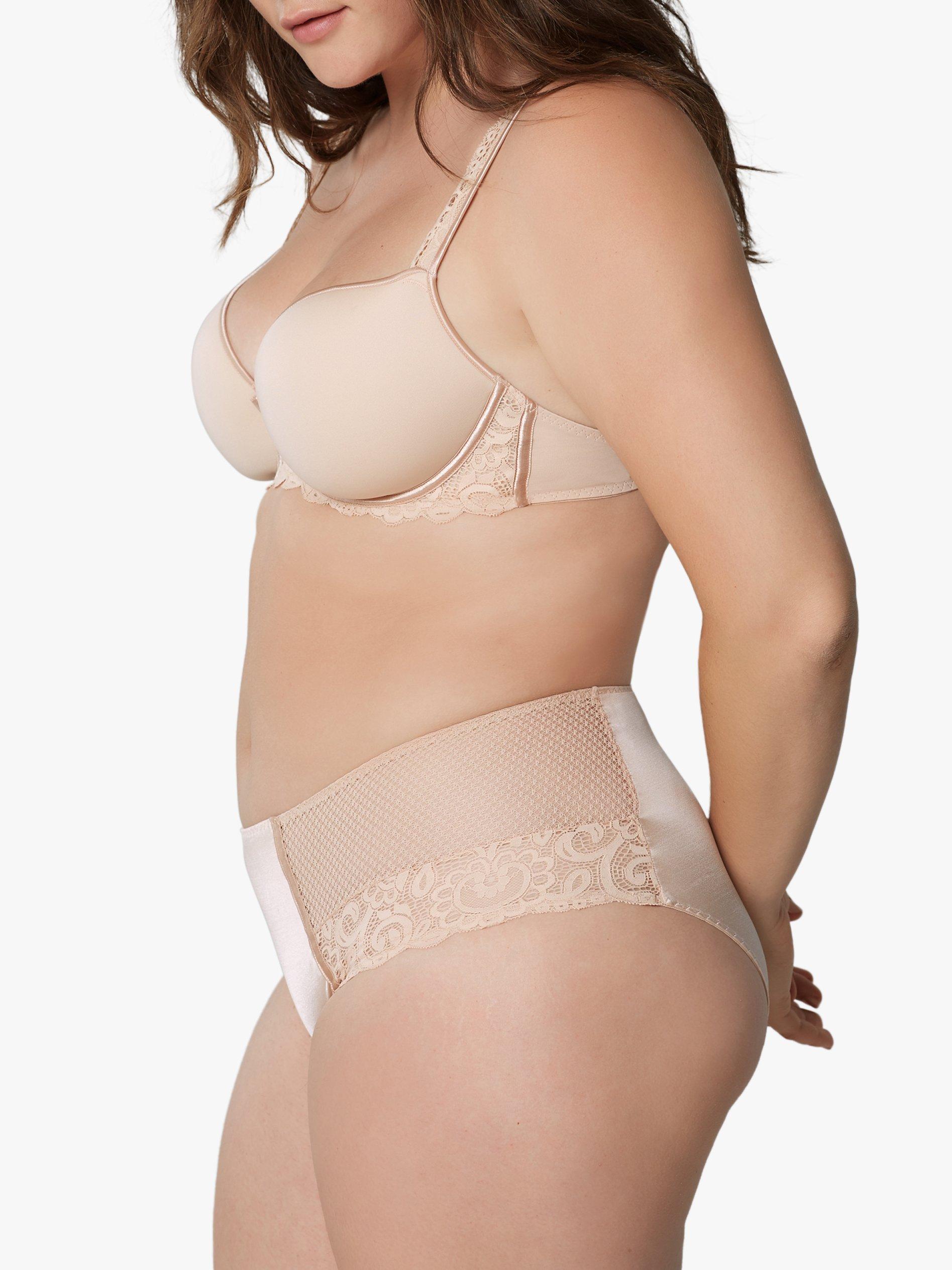 Product image 3 of 4, which shows Maison Lejaby Gaby Underwired Spacer Bra, Rose Fumee, 32B