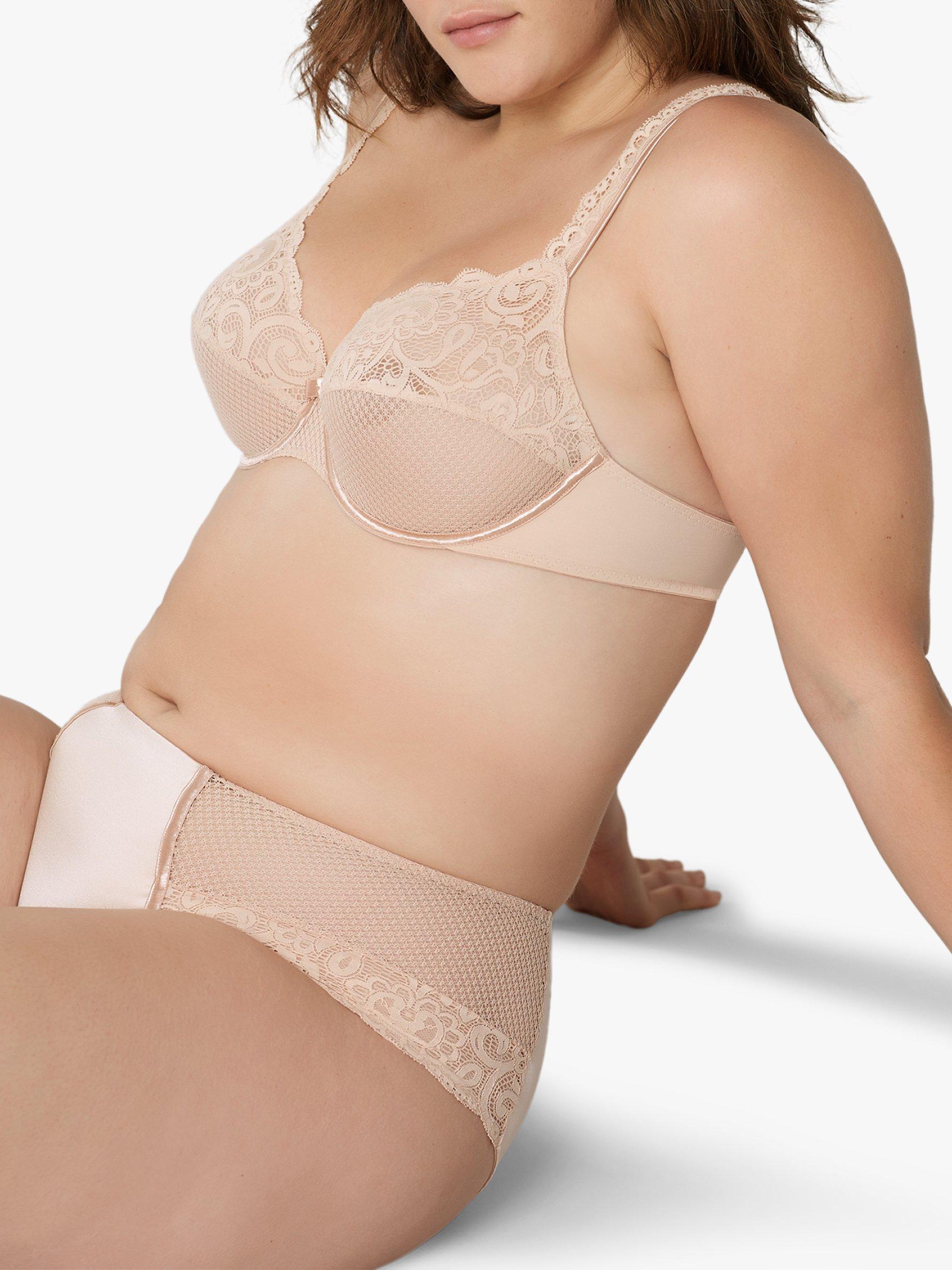Product image 4 of 4, which shows Maison Lejaby Gaby Lace Underwired Bra, Rose Fumee, 34D