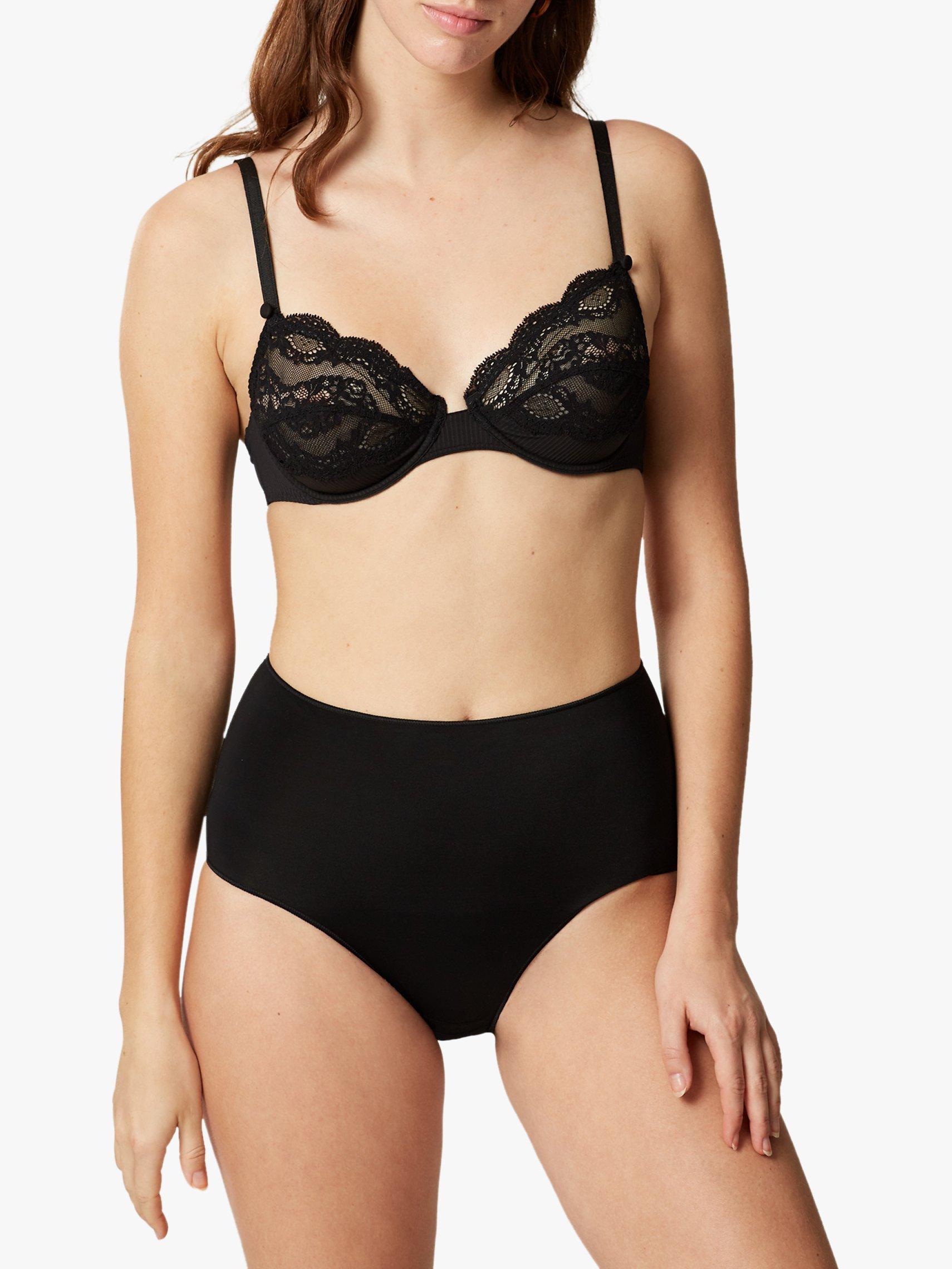 Product image 1 of 4, which shows Maison Lejaby Les Invisibles Full Briefs, Black, 8