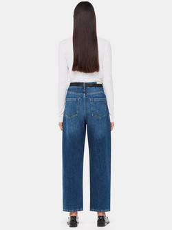 Whistles High Waist Barrel Leg Jeans - view 2, Denim