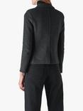 Whistles Slim Jersey Jacket, Dark Grey