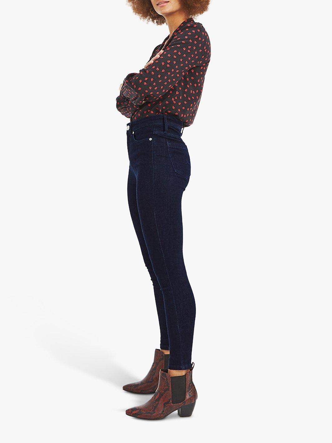 Oasis Lily High Rise Skinny Jeans, Dark Wash