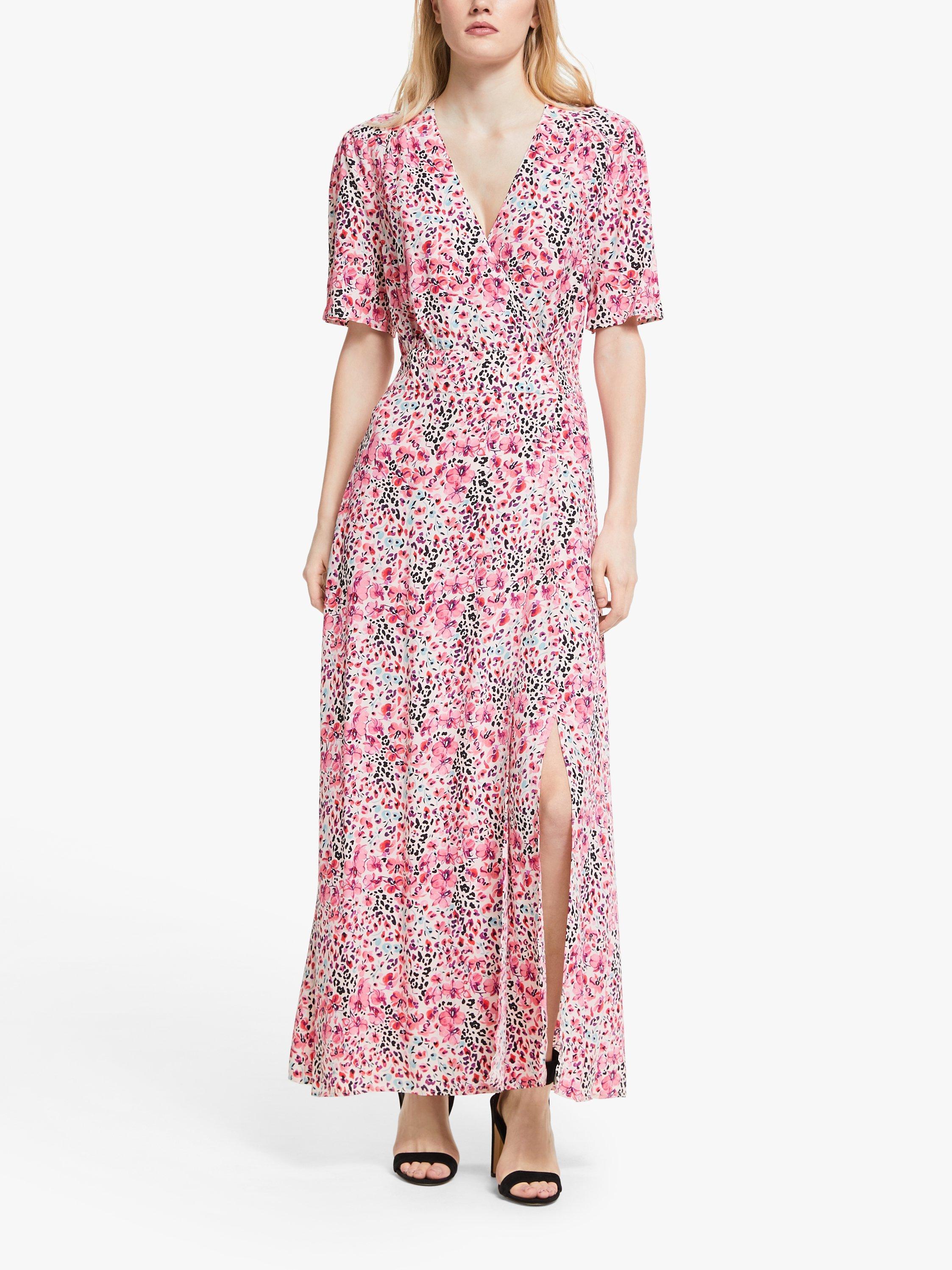 Somerset by Alice Temperley Orchid Animal Print Maxi Dress Pink Multi