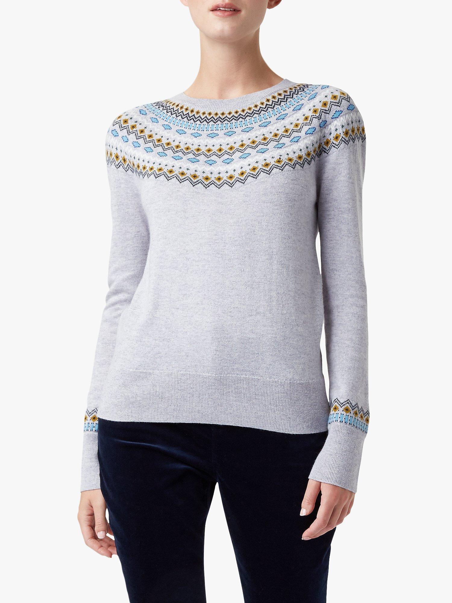 Hobbs Greta Fair Isle Wool Blend Jumper