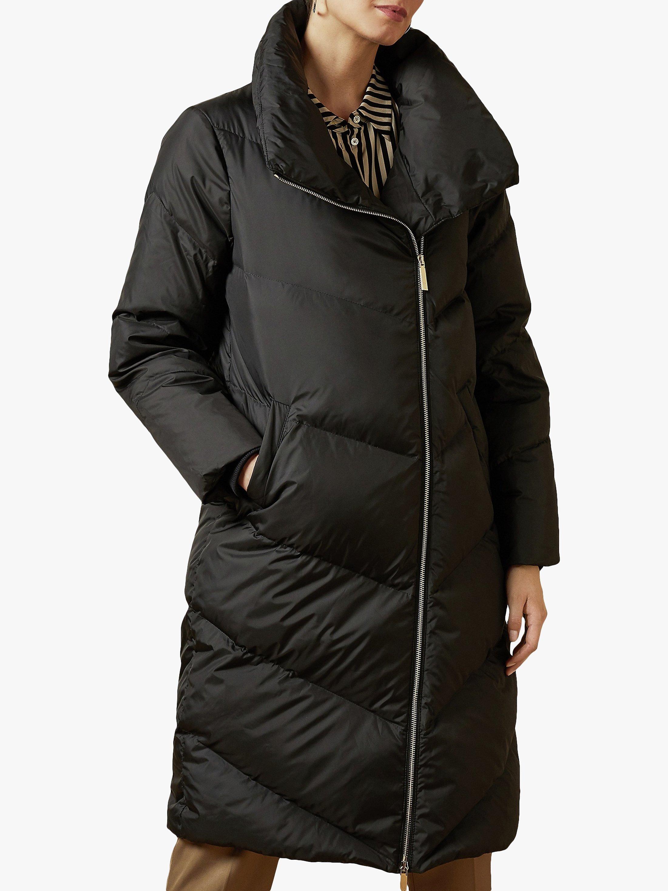 Ted baker black puffer coat on sale