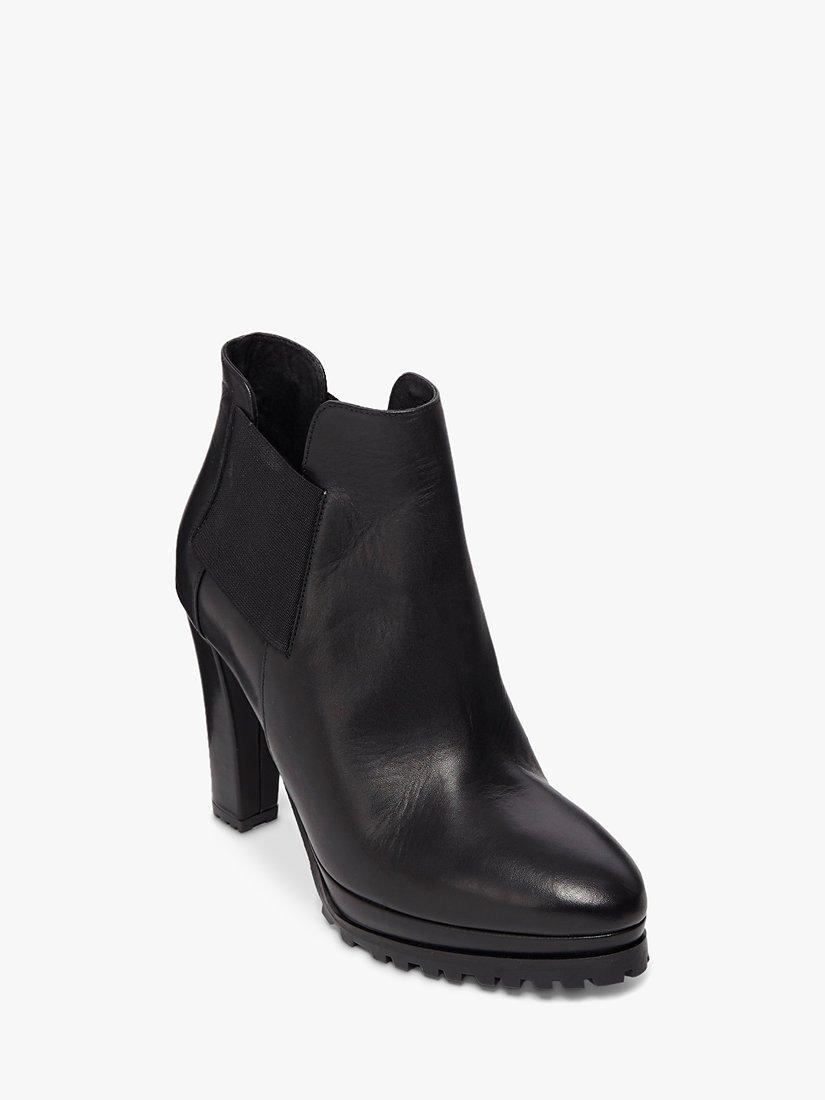 AllSaints Sarris Leather Shoe Boots, Black