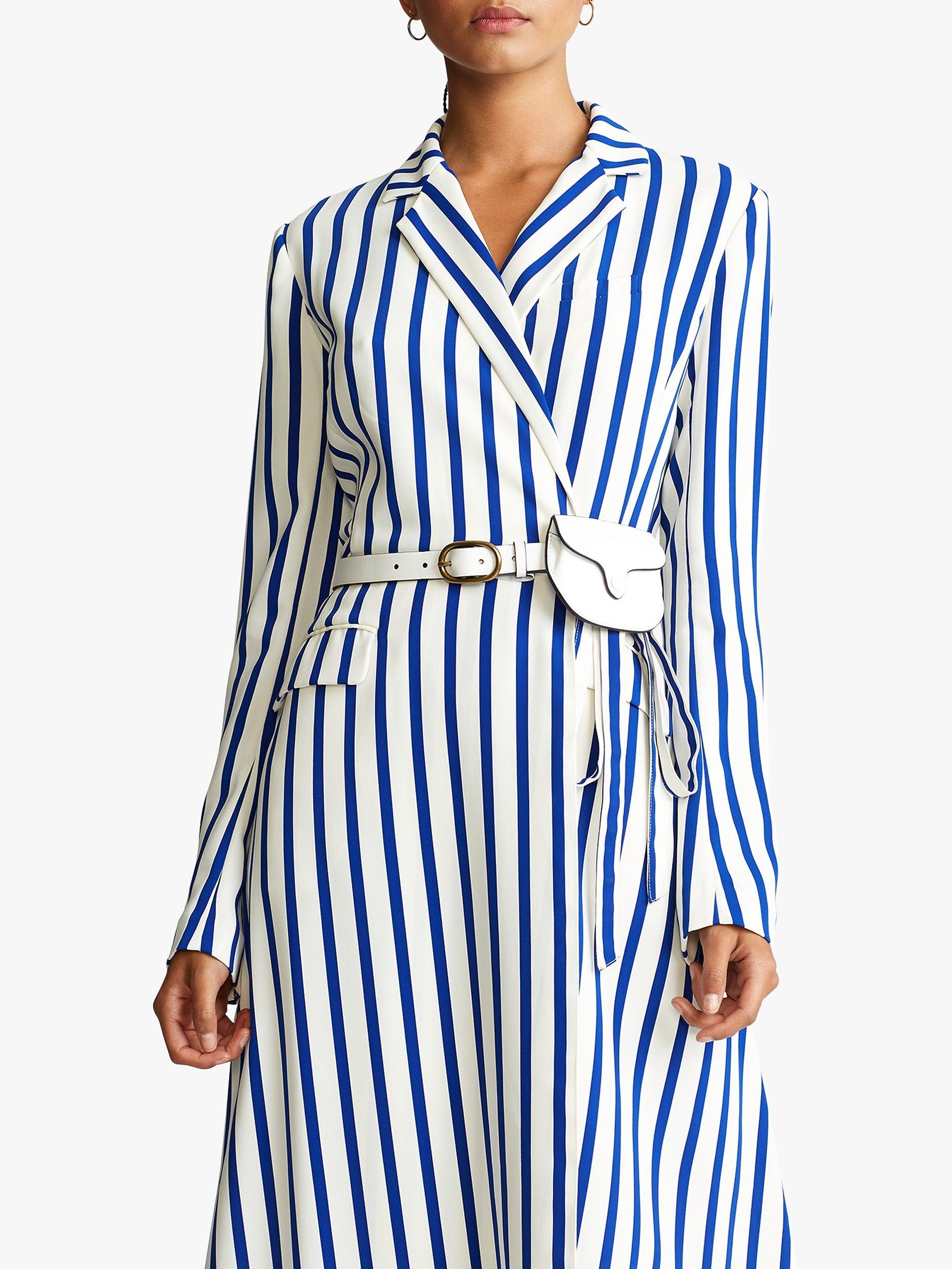 Ralph lauren blue white striped dress hotsell