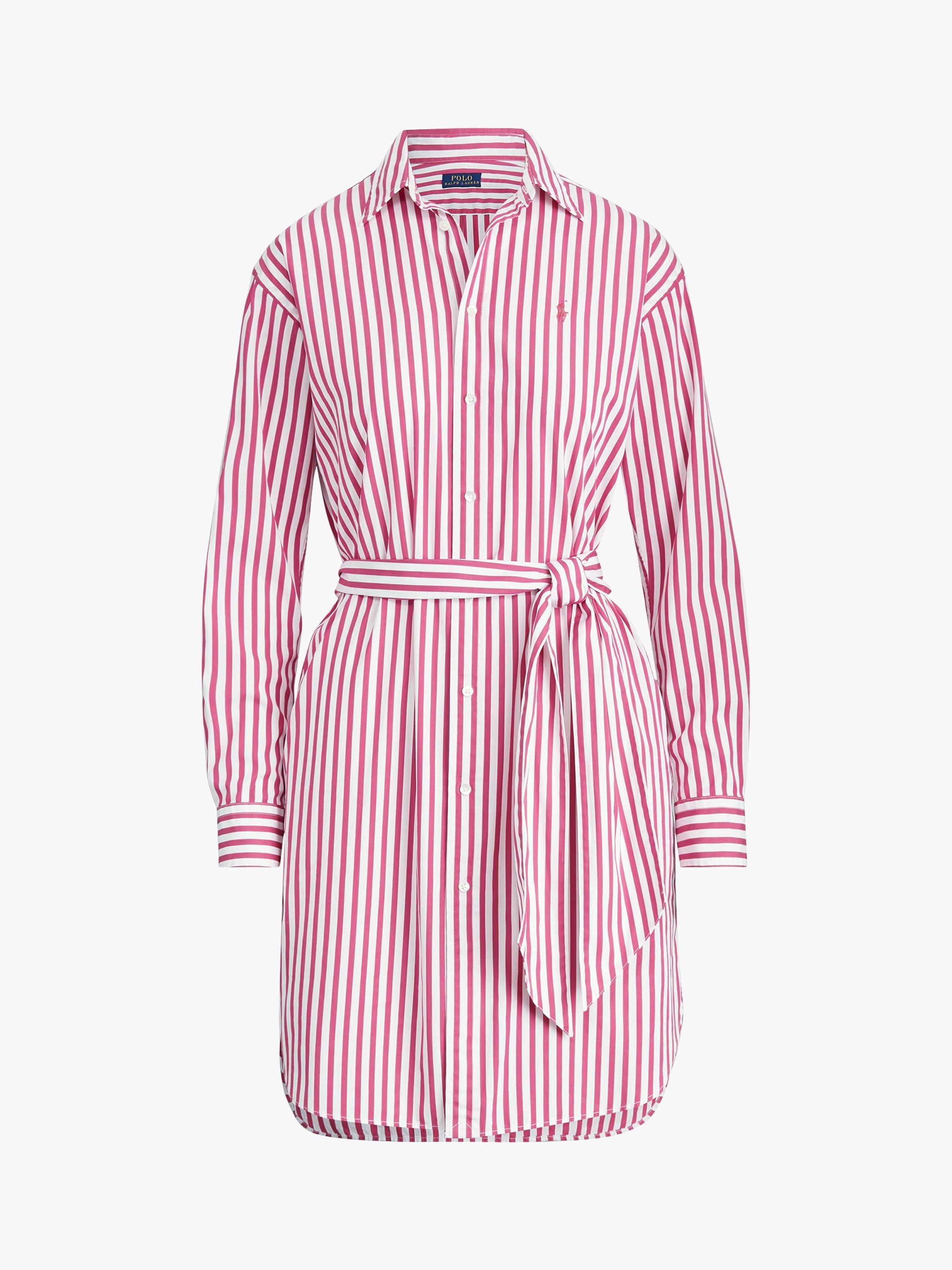 pink ralph lauren shirt dress Polo Ralph Lauren Ashton Long Sleeve Linen Shirtdress In Pink