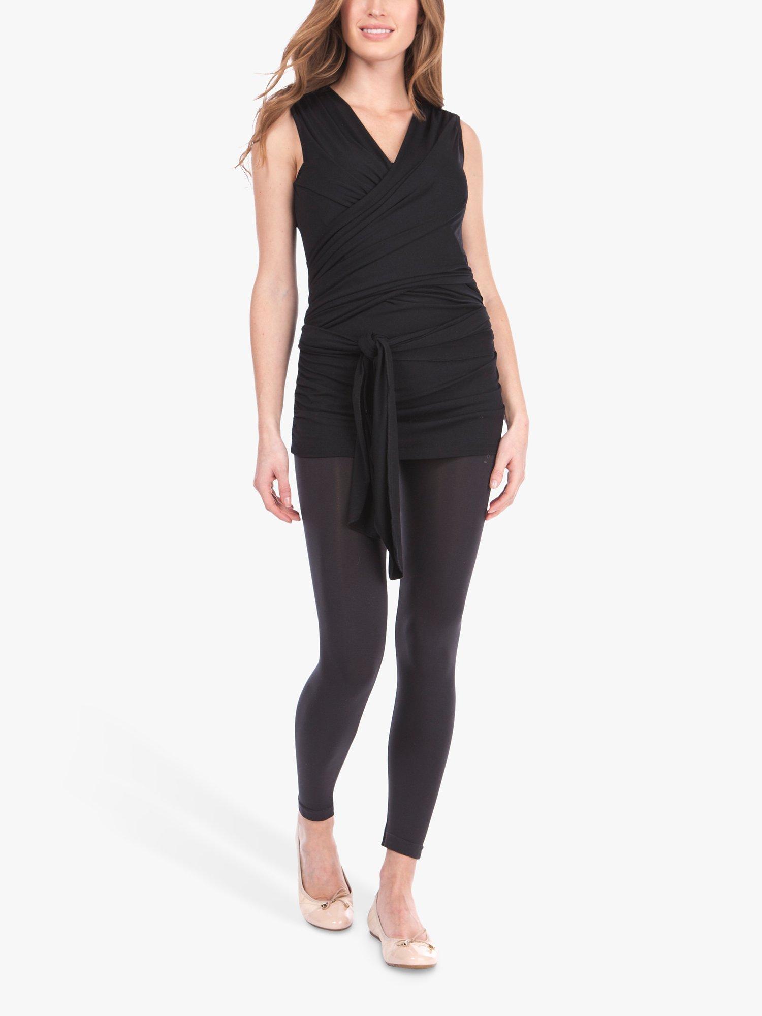 Product image 7 of 7, which shows Seraphine Babywearing Skin To Skin Maternity Top, Black, XS