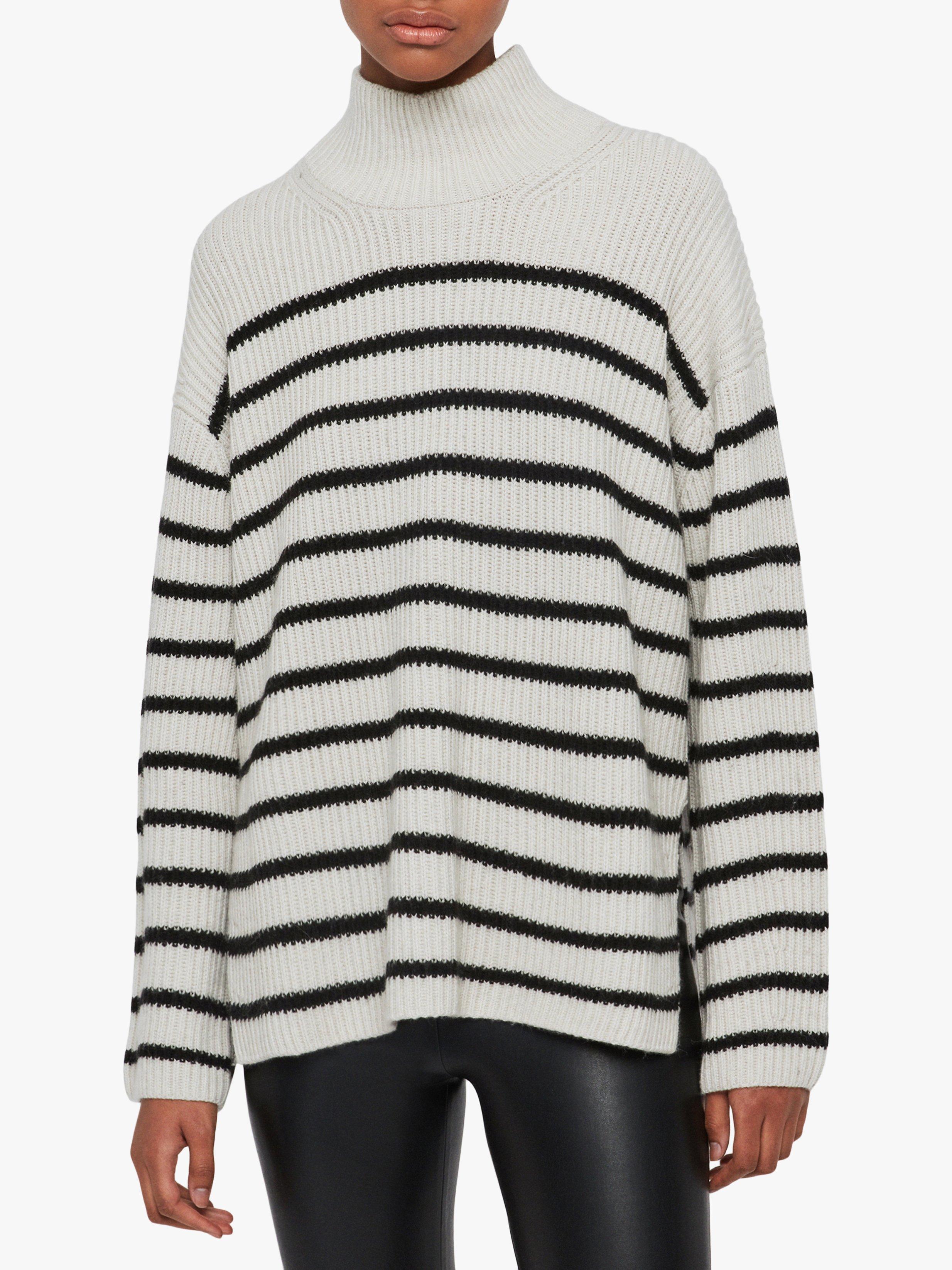 AllSaints Melody Merino Wool Blend Stripe Jumper