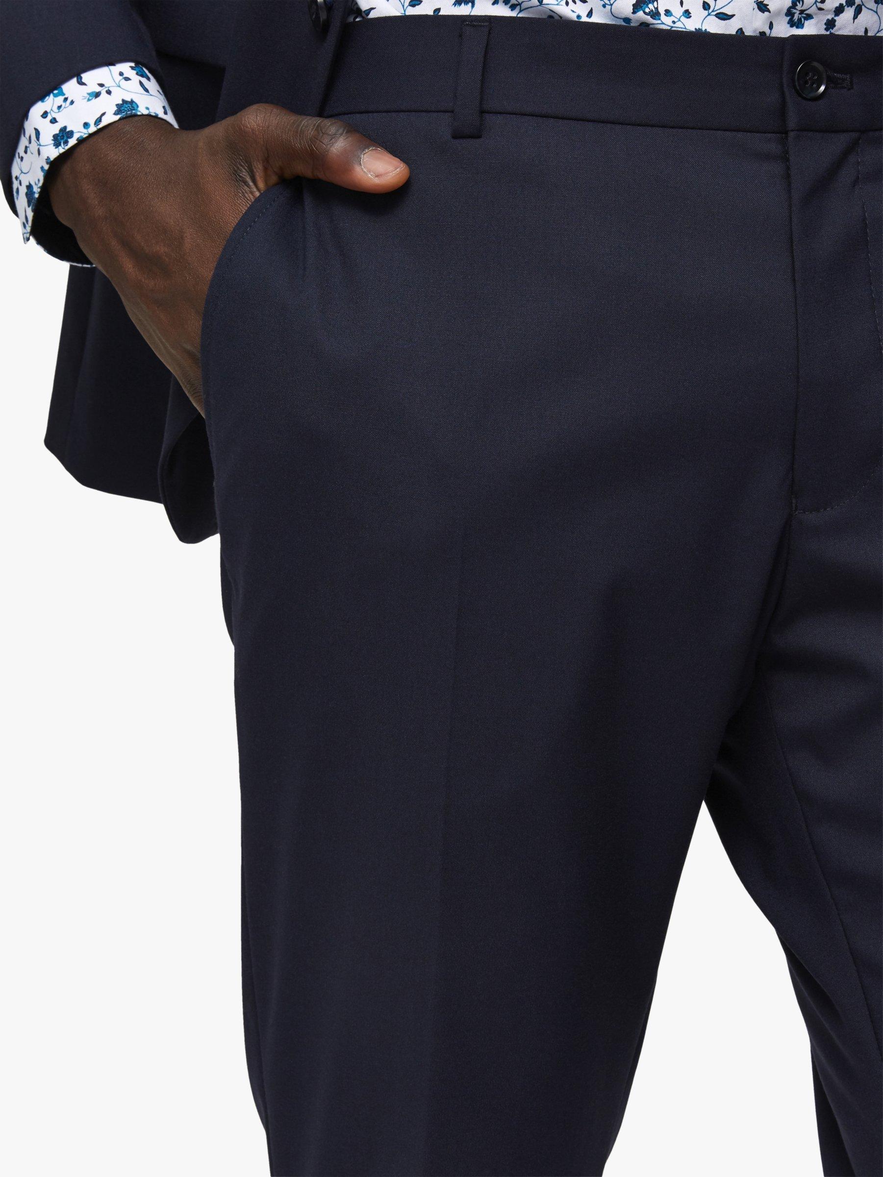 Selected Slim Fit Suit Trousers, Navy