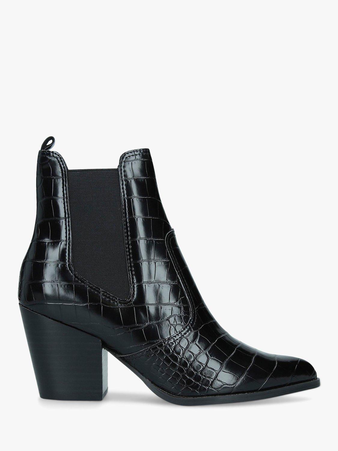 Product image 1 of 4, which shows Steve Madden Patricia Ankle Boots, Black, Black, 4